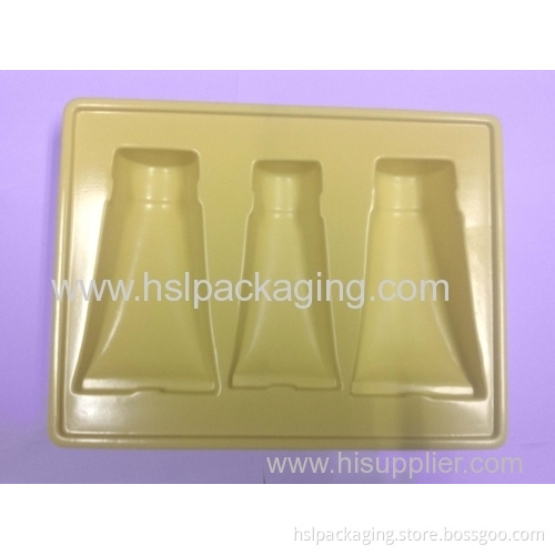White Plastic Ps Flocking Tray Box For Face Cleaning Packaging